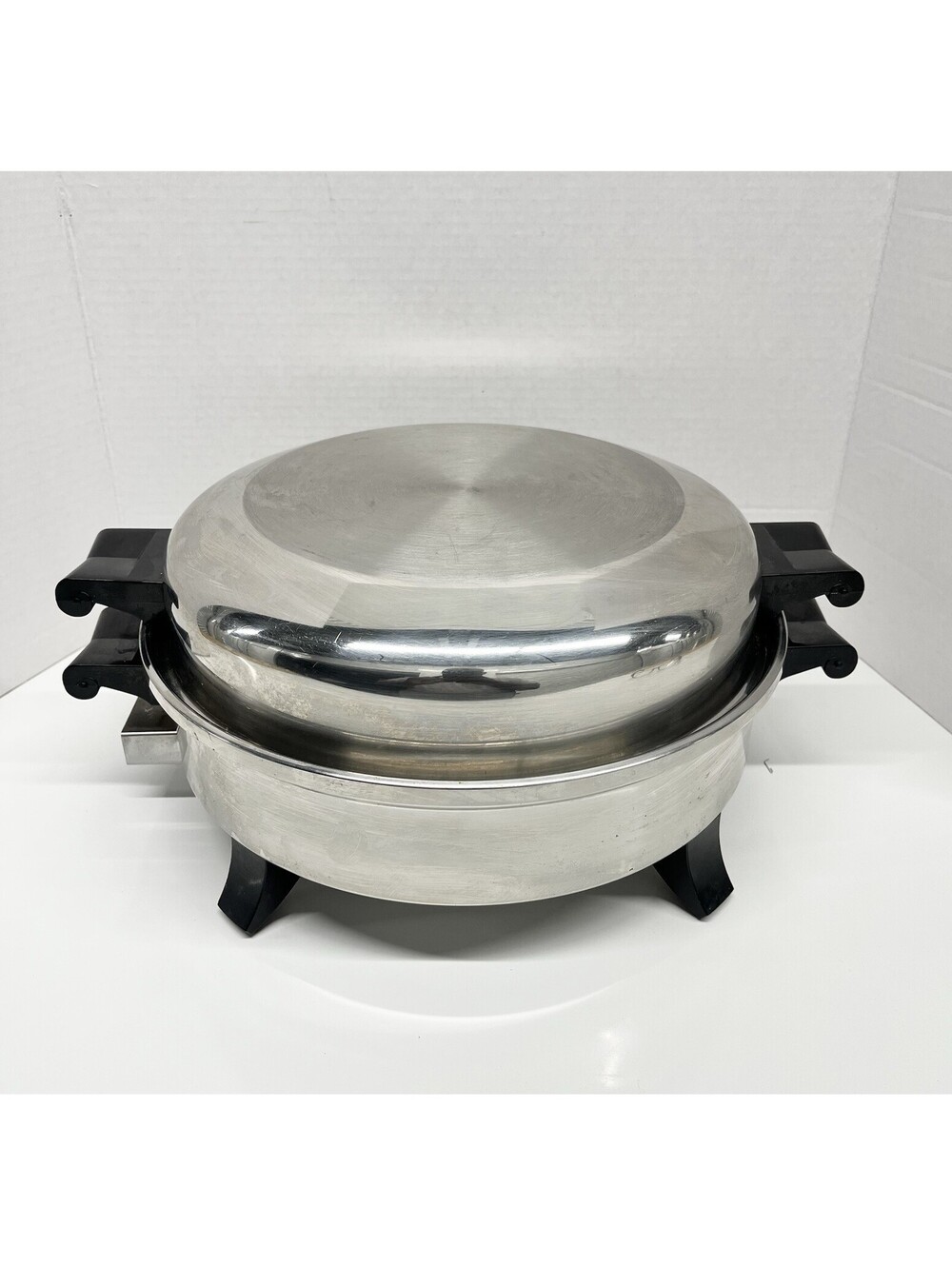 Regal Ware SOCIETY 12" Stainless Electric Liquid Core Skillet K7253 No Cord
